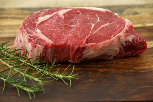 Raw Steak & Rosmary