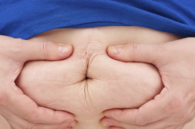 Stomach of the woman