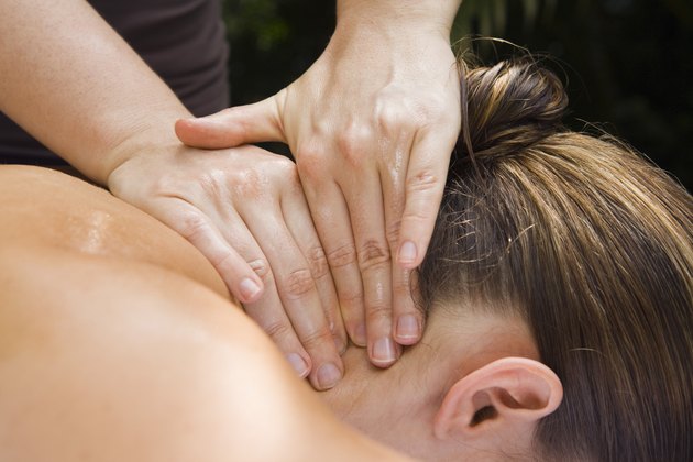 Woman getting spa treatment