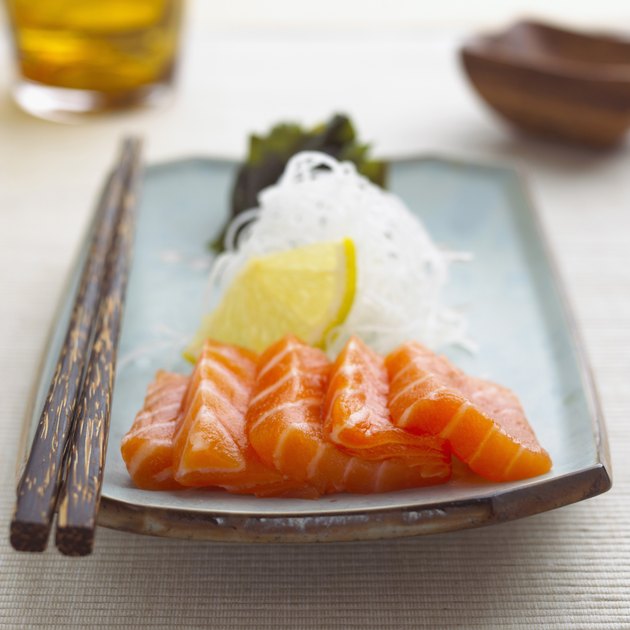 Salmon sashimi