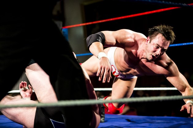 Wrestler landing