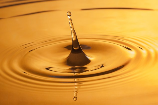 Gold water drop