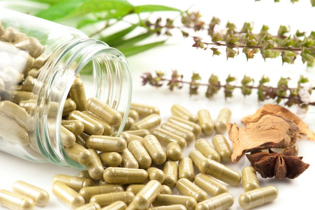 Close up image of herbal medicine