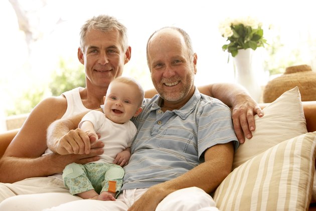 Couple with a baby