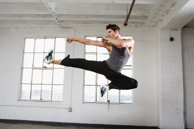 Dancer in midair