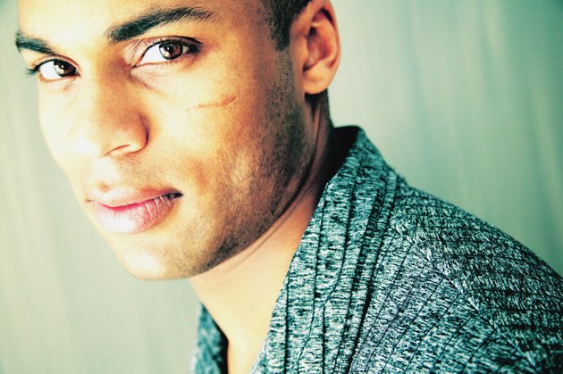Closeup of a mans face
