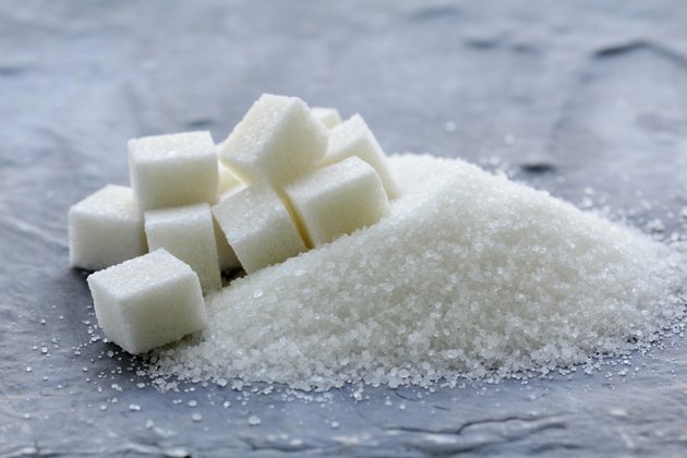 Several types of sugar - refined and granulated