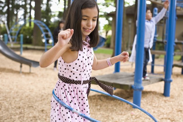 girl hula hooping