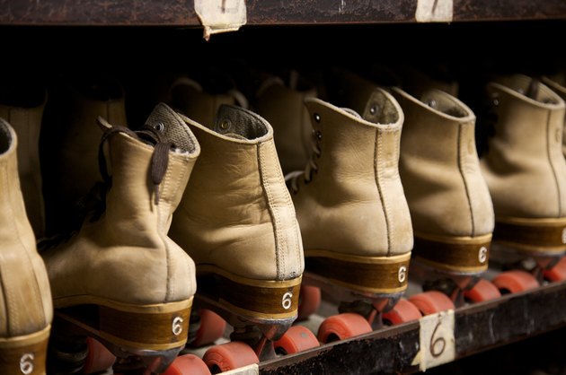 Picking out a pair of roller skates
