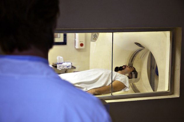 Patient getting an MRI scan