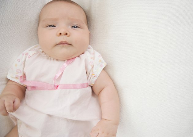 Close up of Hispanic baby