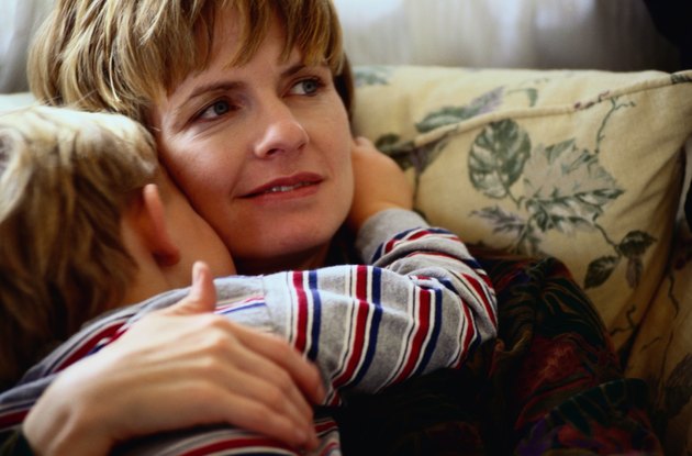 Portrait of a Mother Holding Her Son