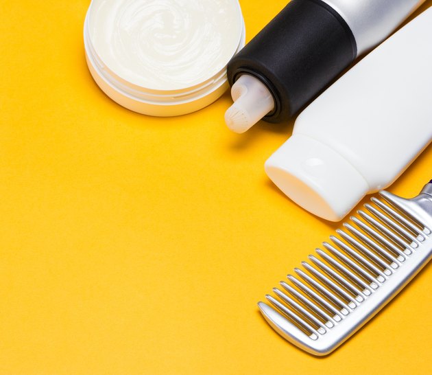 Hair styling products with a comb