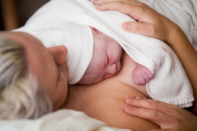 Newborn baby girl
