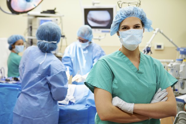 Portrait Of Nurse Working In Operating Theatre