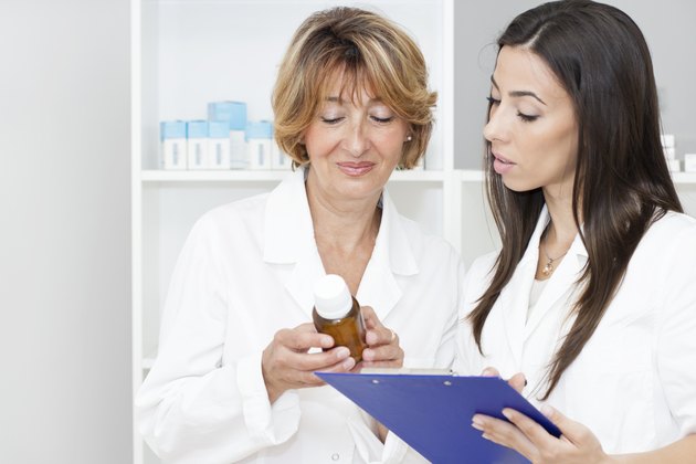 Pharmacists at work