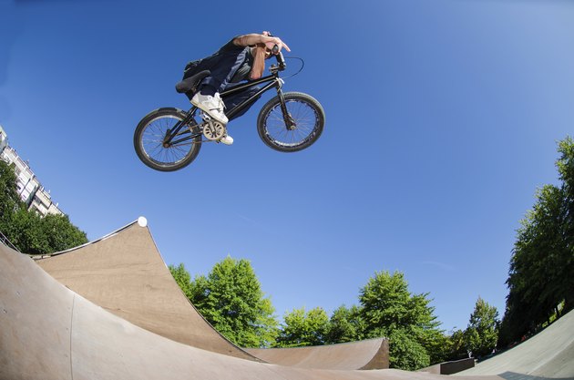 High BMX jump