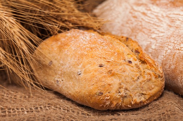 assortment of baked bread