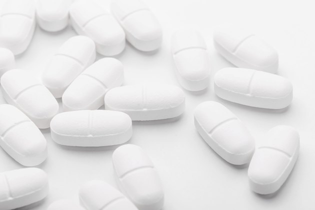 White mixing pills