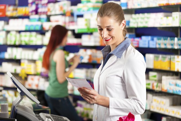 Female pharmacist in her pharmacy
