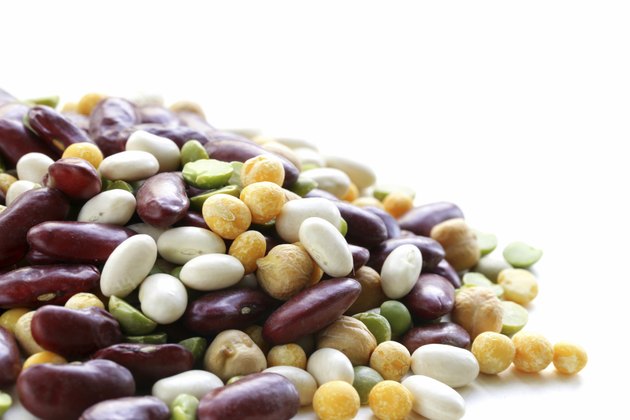 Assortment different types of beans