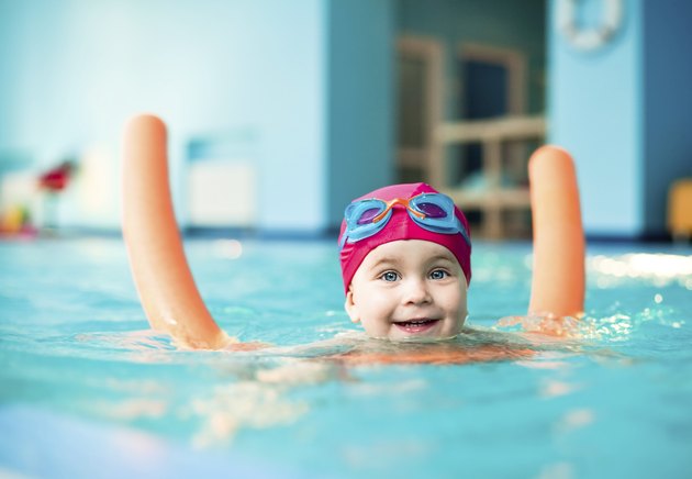 Child in a swimming pool