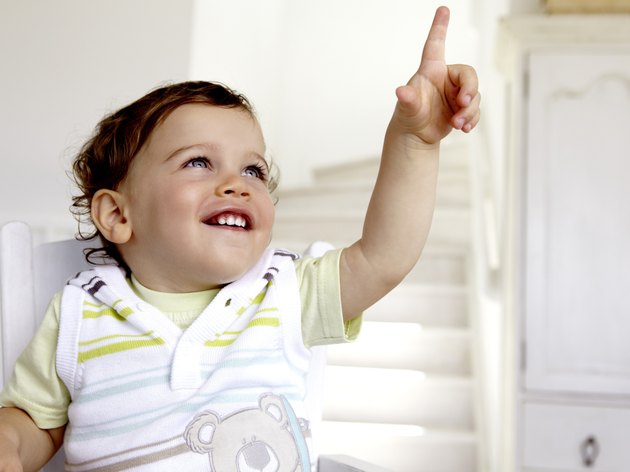 Baby Boy (12-23 months) pointing at something