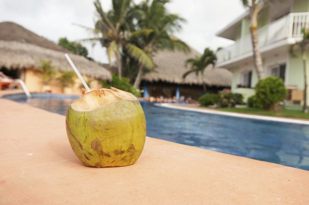 Coconut Drink Poolside