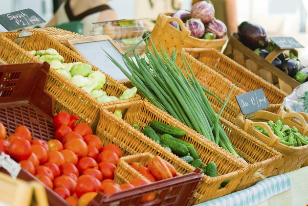 Fresh vegetables for sale