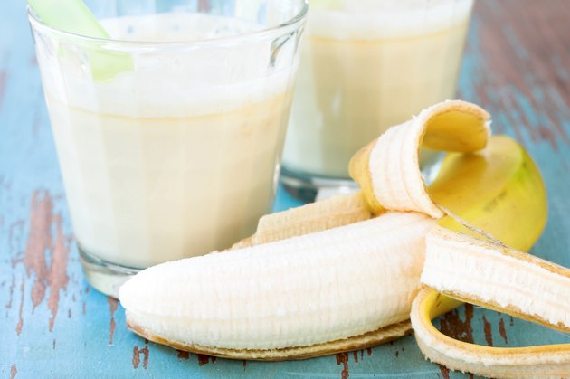 Banana fruit smoothie drink