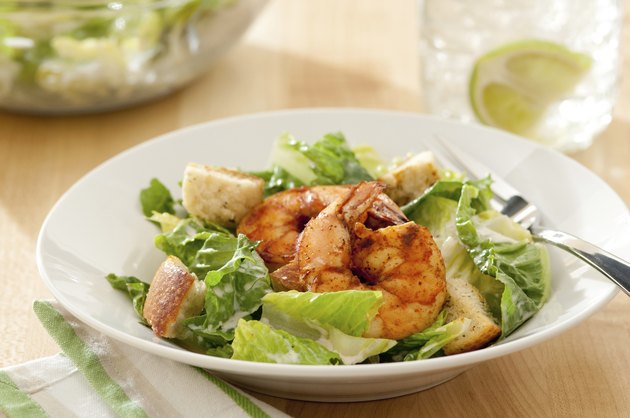 Caesar Salad with Shrimp