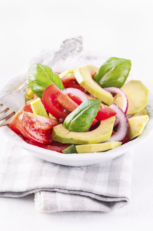 Mixed Salad with Tomato and Avocado