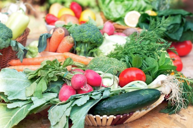 Organic vegetables and fruits