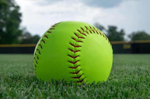 Softball on the field