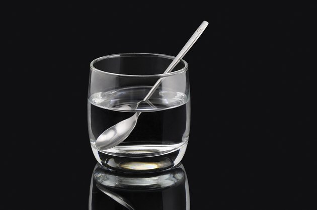Glass and a spoon