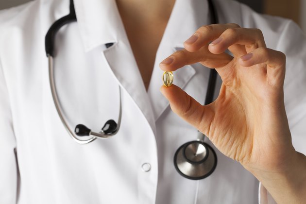 Hand with pill