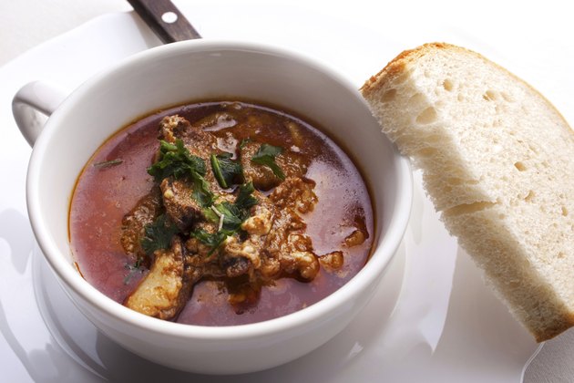 pig pork brain soup