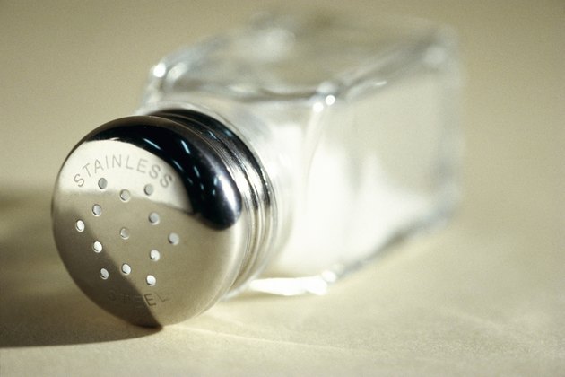 Close-up of a salt shaker