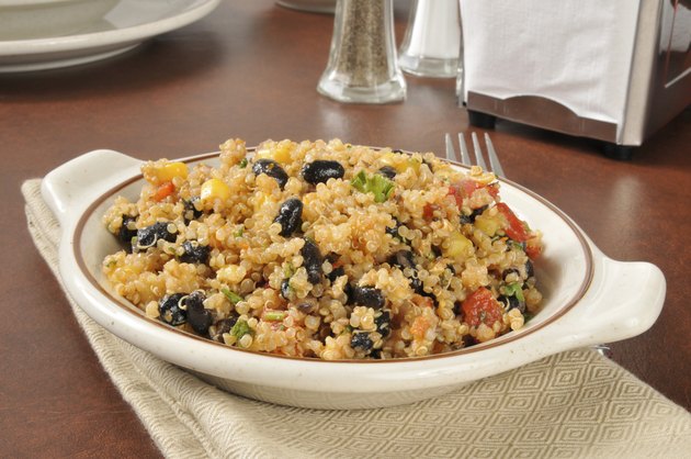 Quinoa and black bean salad