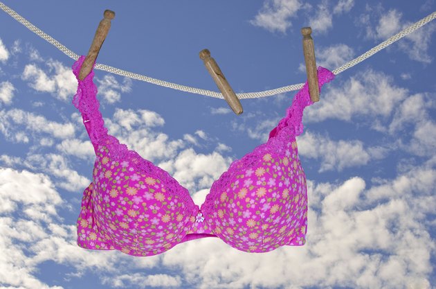 Pink Bra on Clothesline
