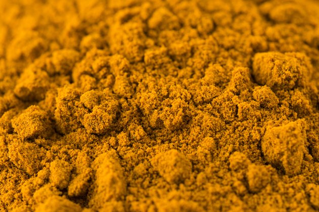 turmeric macro selective focus