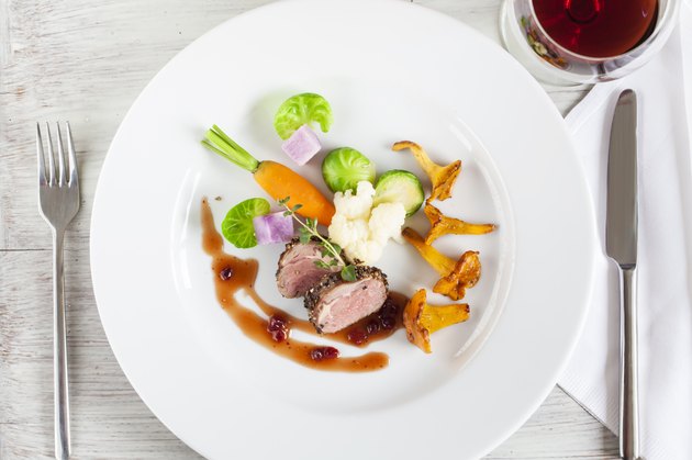 Deer Back with vegetables