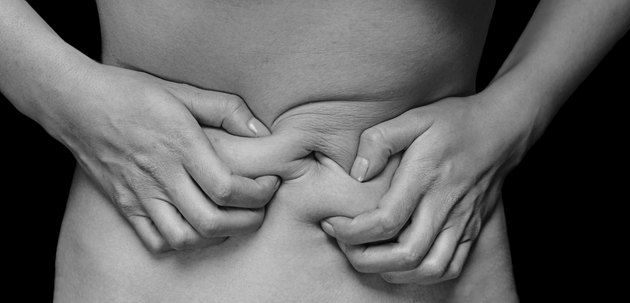 Abdominal pain, monochrome image