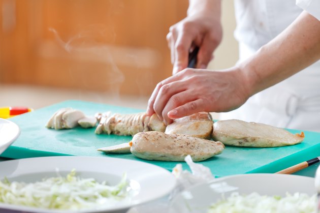 Food preparation in the kitchen