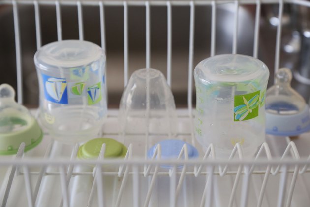 How To Sterilize Baby Bottles In The Microwave | Livestrong.com