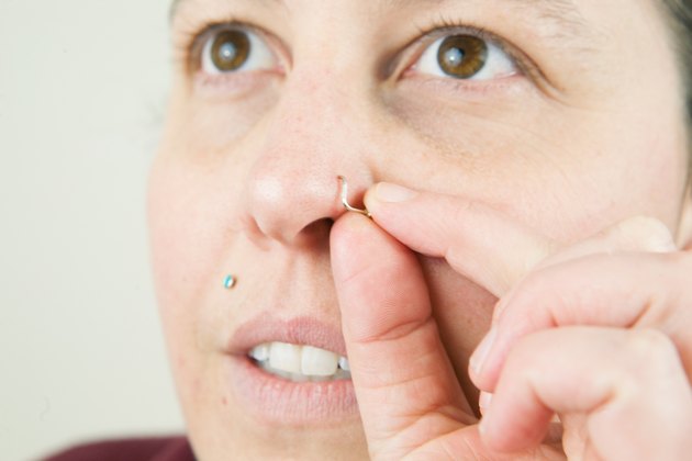 How To Put In A Curved Nose Ring