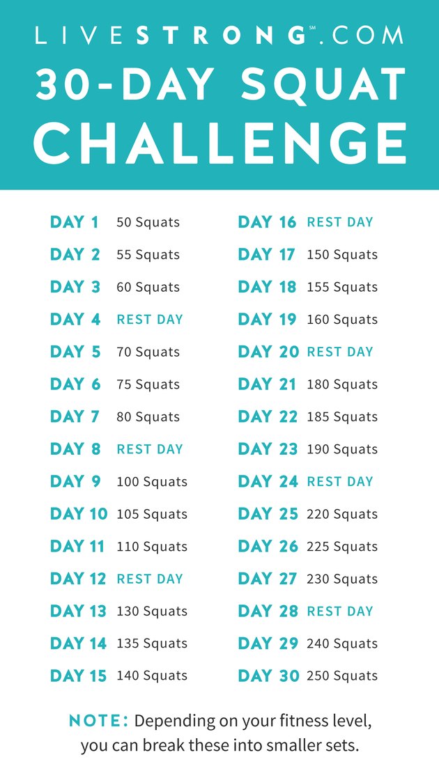The 30 Day Squat Challenge Livestrong