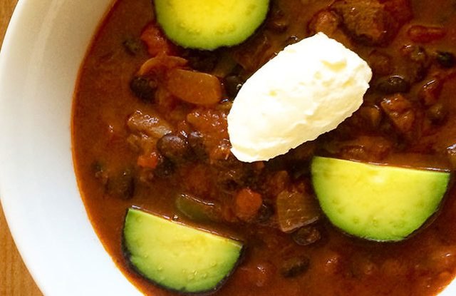 Crock Pot Beef Shank & Black Bean Chili