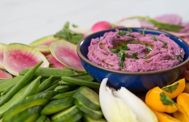 Purple Sweet Potato Hummus