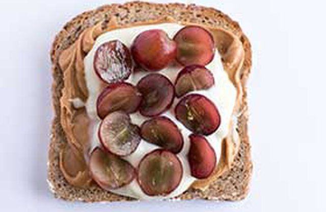 The Goob Peanut Butter Toast With Greek Yogurt and Grapes